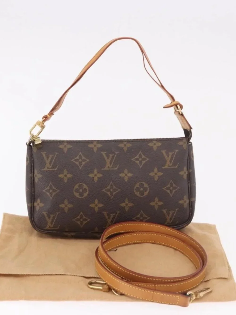 LOUIS VUITTON Monogram Pochette Accessoires Accessory Pouch M51980 Auth am11977A